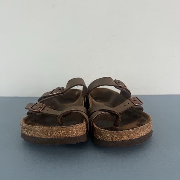 Birkenstock Mayari Mocha Brown Birkibuc Strappy Sandals - Picture 2 of 9